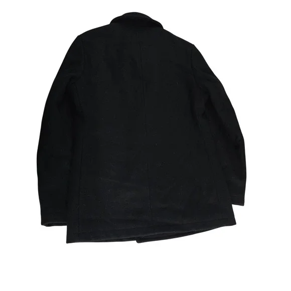 J. Crew Bayswater Wool Peacoat‎ Thinsulate Insulation Black Size S - Picture 2 of 8